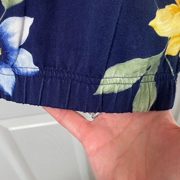 Alfred Dunner Navy Floral Button-Front Shirt with Yellow & Light Blue Blooms - Picture 10 of 12